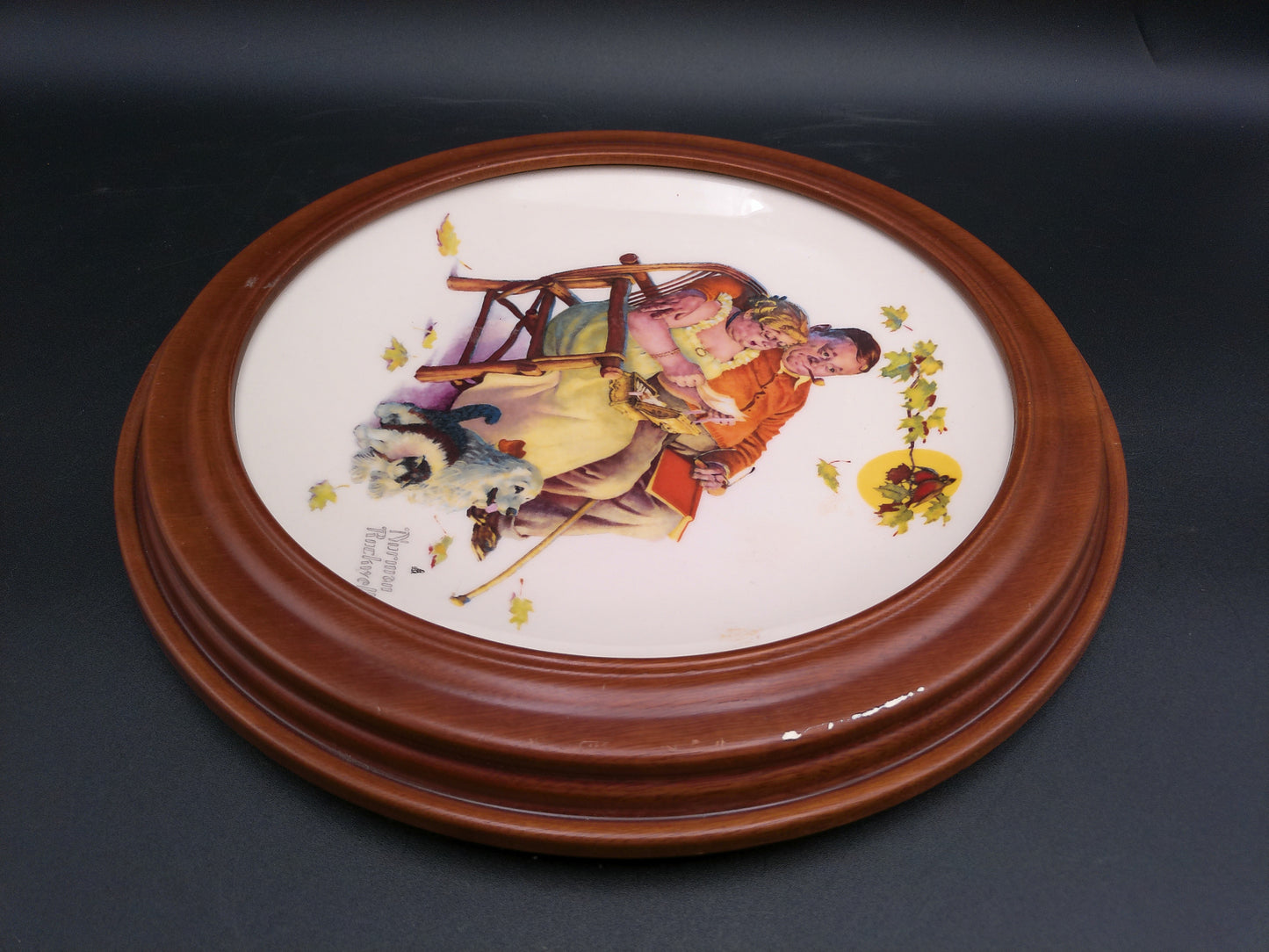 Norman Rockwell 1973 Limited Ed. "Four Seasons Ser and all Fondly We Do Remember plate