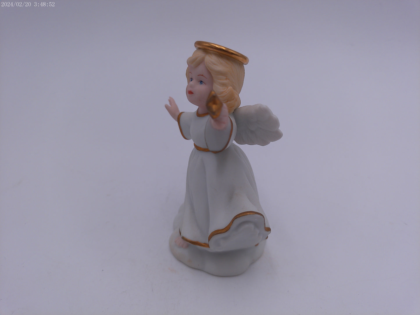 Celestial Celia Angel with Star Golden Halos Figurine Bronson Collectibles 3.75"