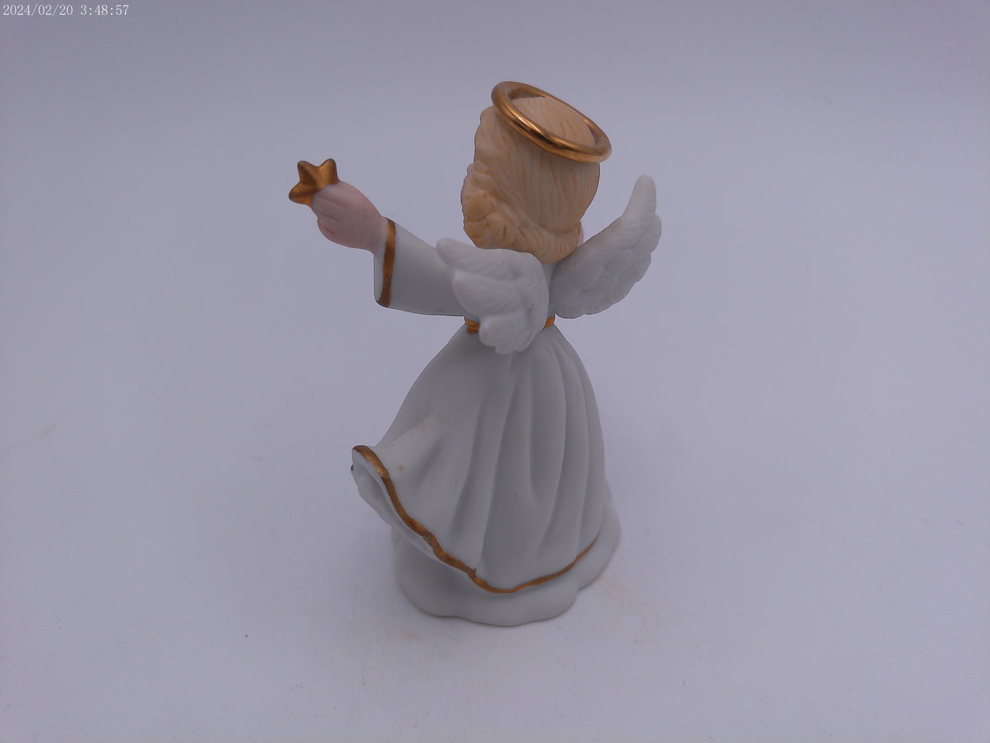 Celestial Celia Angel with Star Golden Halos Figurine Bronson Collectibles 3.75"