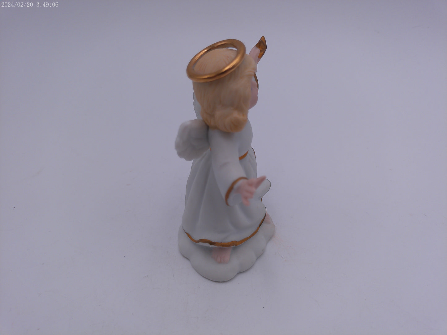 Celestial Celia Angel with Star Golden Halos Figurine Bronson Collectibles 3.75"