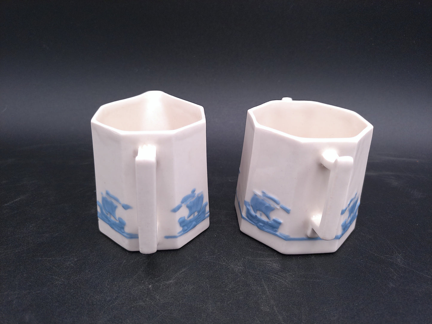 Rockwood Pottary Blue Sailing Ship M-11 Pattern Creamer