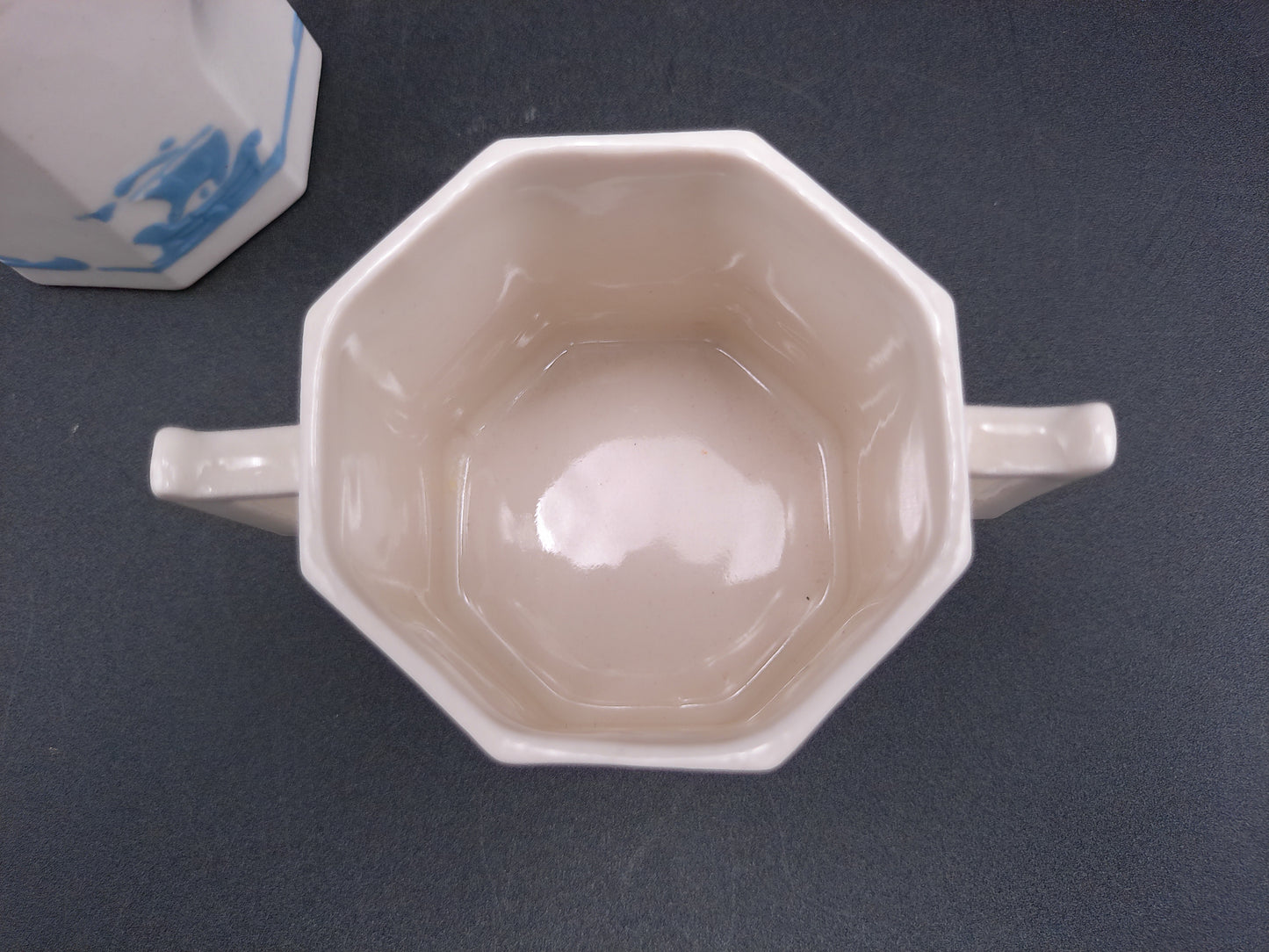 Rockwood Pottary Blue Sailing Ship M-11 Pattern Creamer