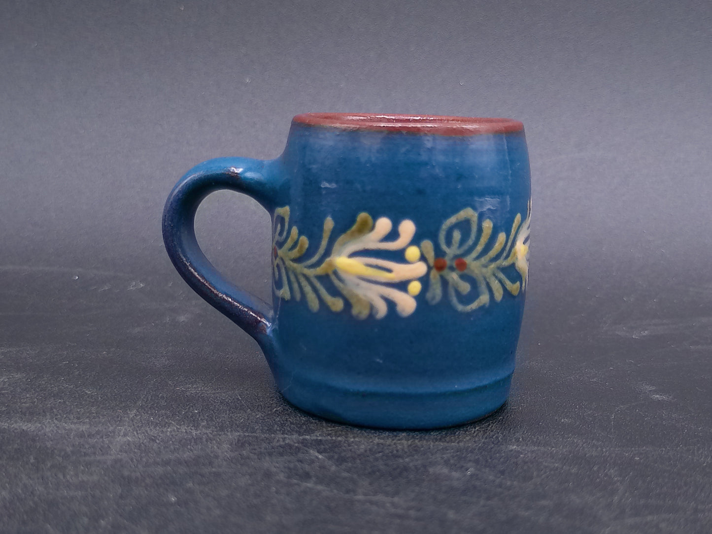 Coffee Mug Lot of 4 and Small Bowl Colorful some from Poland Swedish