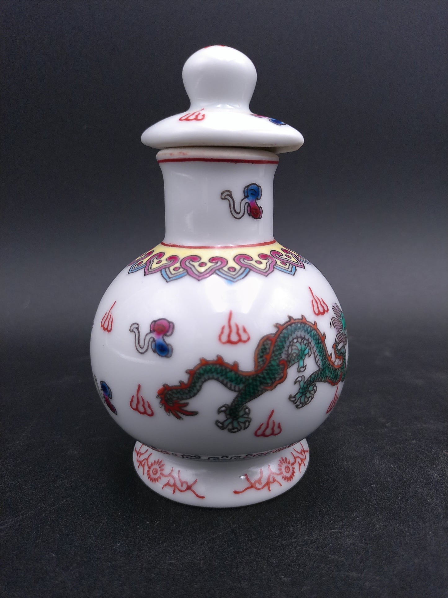 Chinese Dragon Small Perfume Tincture lot of 3 bottles Fishtail Ginger Jar