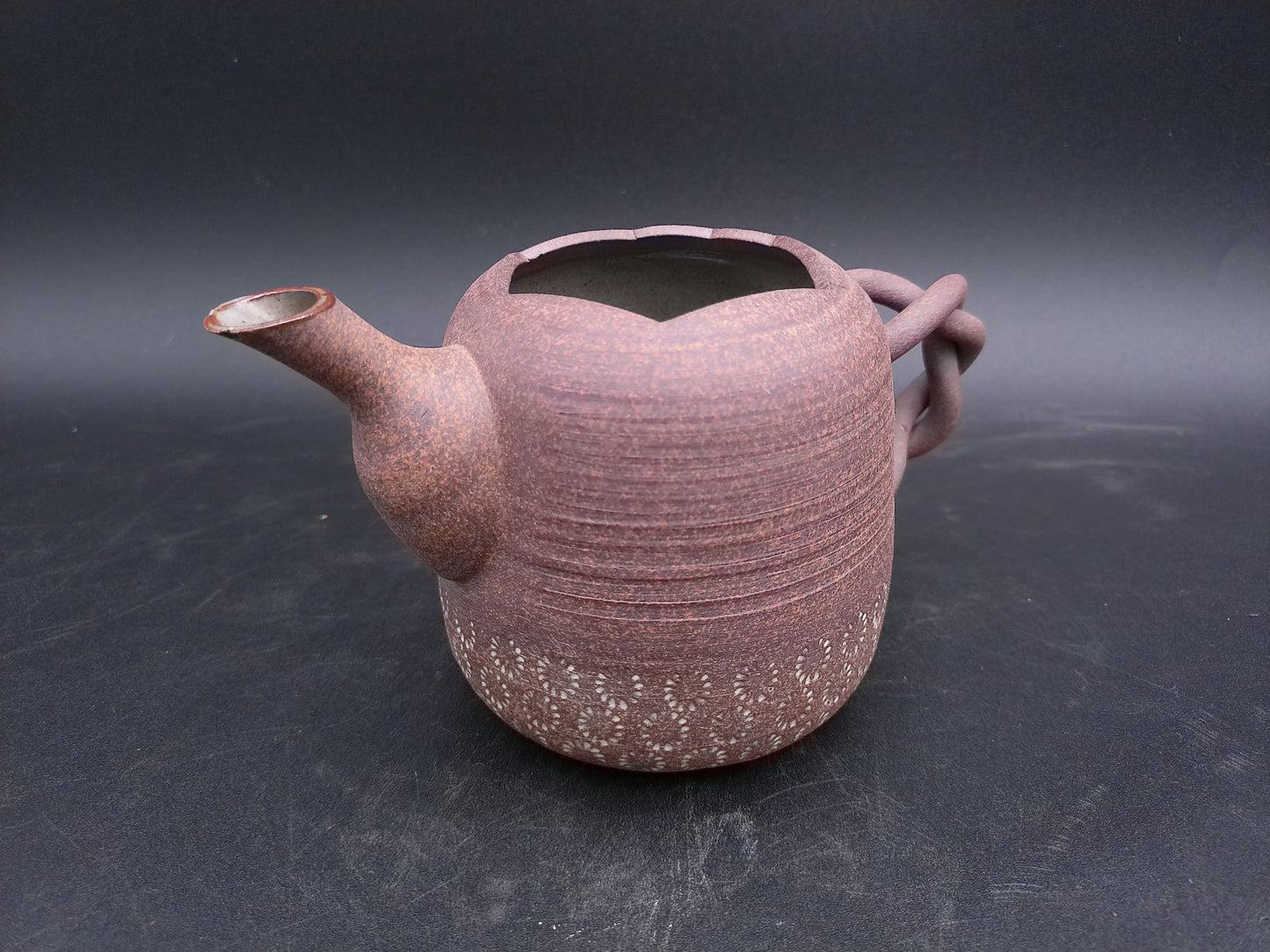 Kyo Kiyomizu Ware Asahido Artist Gagaku Kiln Mishima Teapot