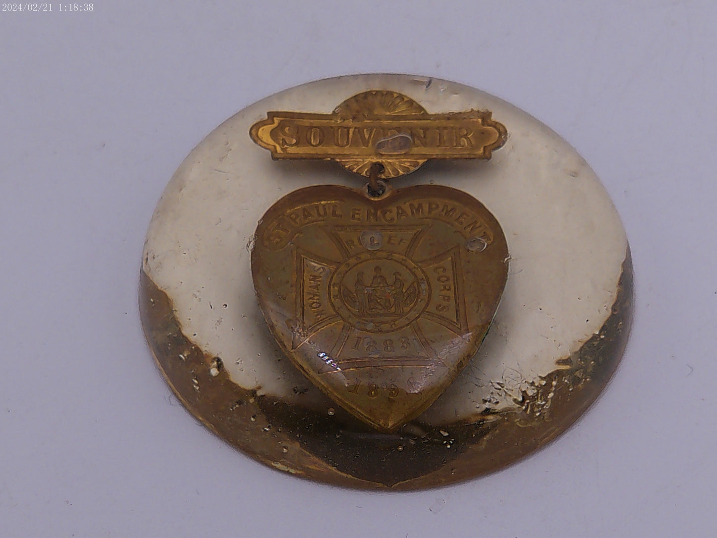 Police Military Badges Souvenir Pendant 1 is 1883 Vintage