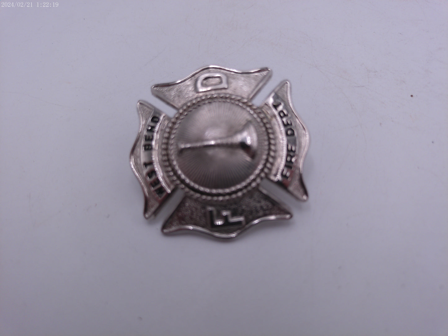 West Bend Fire Dept Badge Vintage