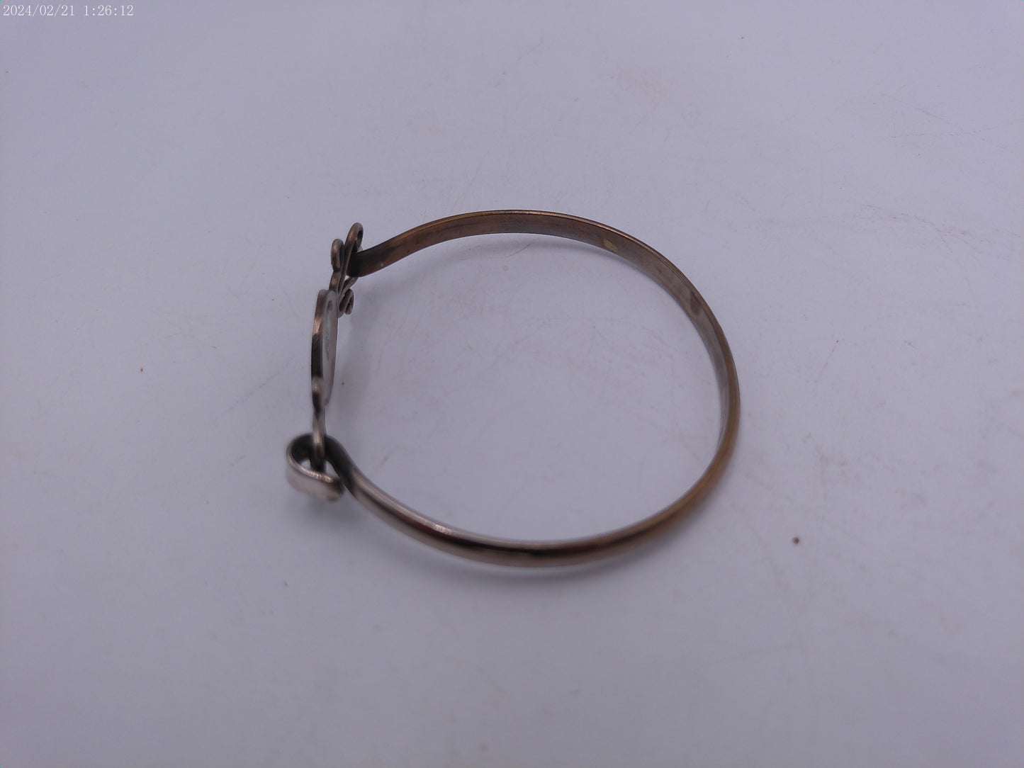 Vintage Mexican Silver Bracelet Child With Stone design