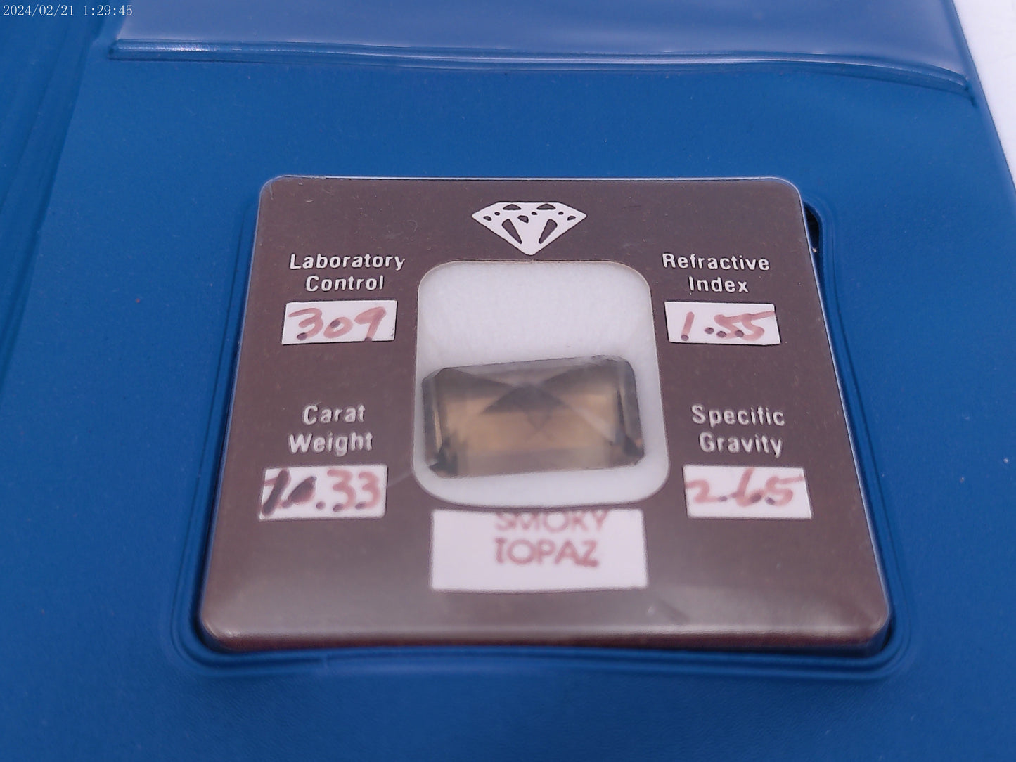 Smoky Topaz Stone 11.33 grams