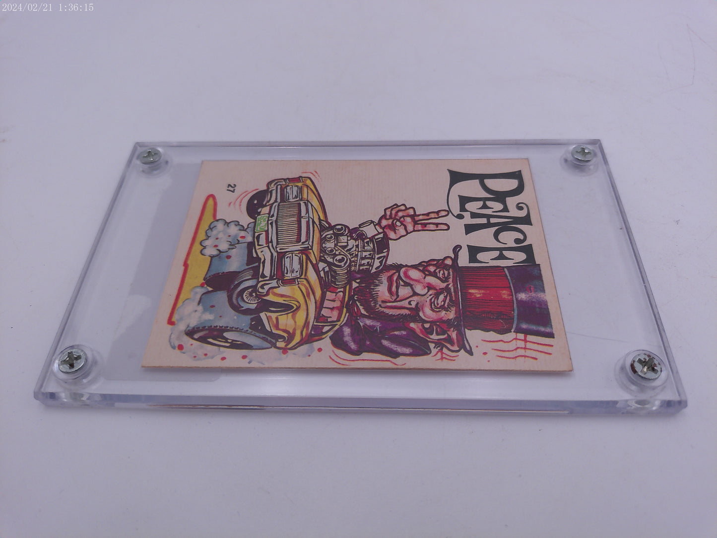 Odd Rods #72 Ford Lincoln Peace Trading Card Authenticated 1971