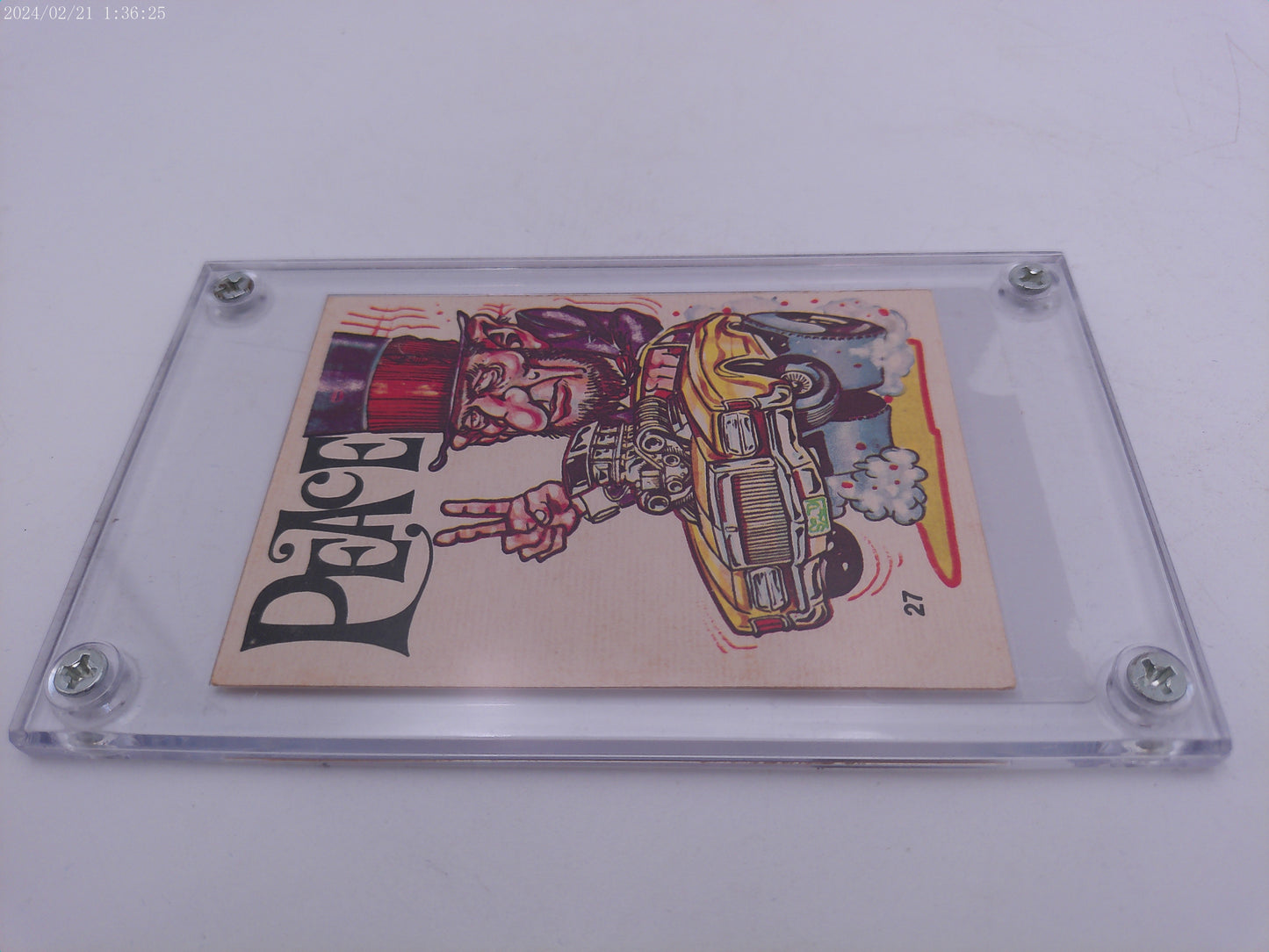 Odd Rods #72 Ford Lincoln Peace Trading Card Authenticated 1971