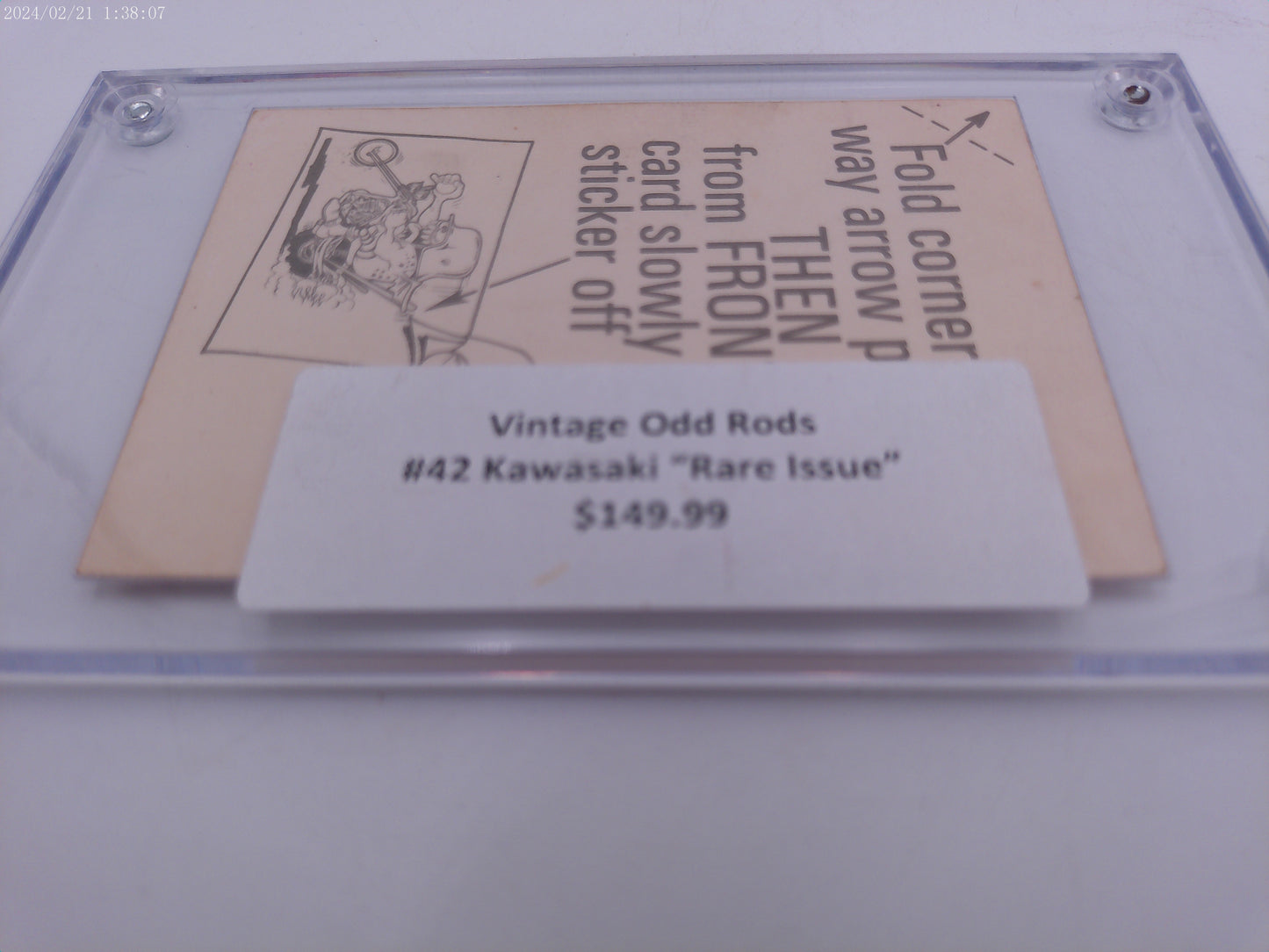 Odd Rods All Stars #42 Kawasaki Trading Card Authenticated Rare 1970