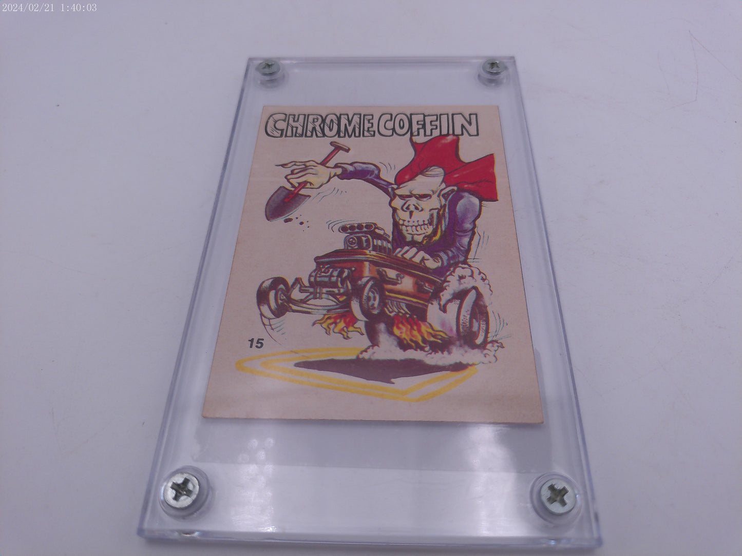 Odd Rods #15 Crome Coffin Trading Card 1969 Authenticated