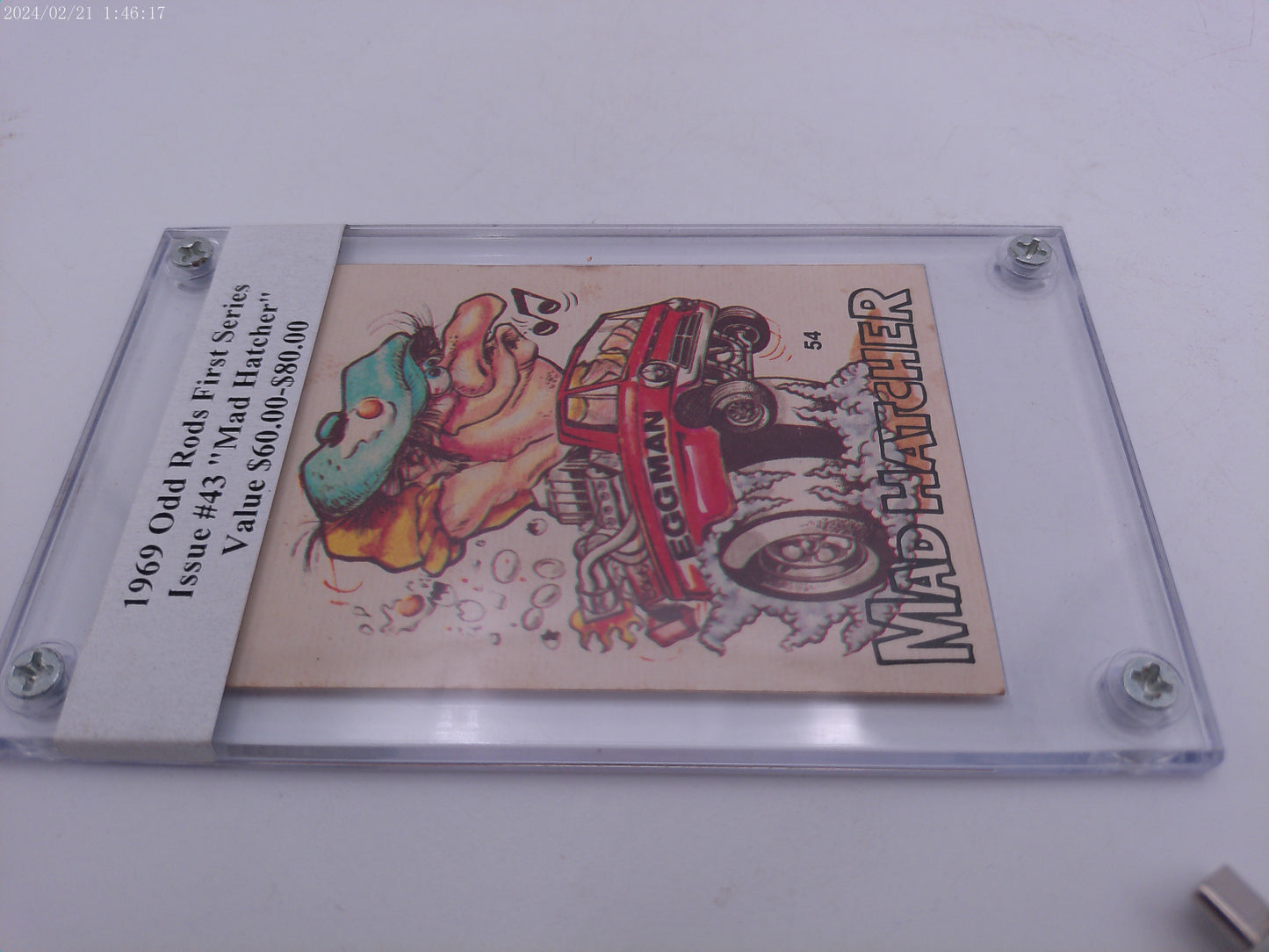 Odd Rods #43 Bad Hater Authenticated 1969 Trading Card