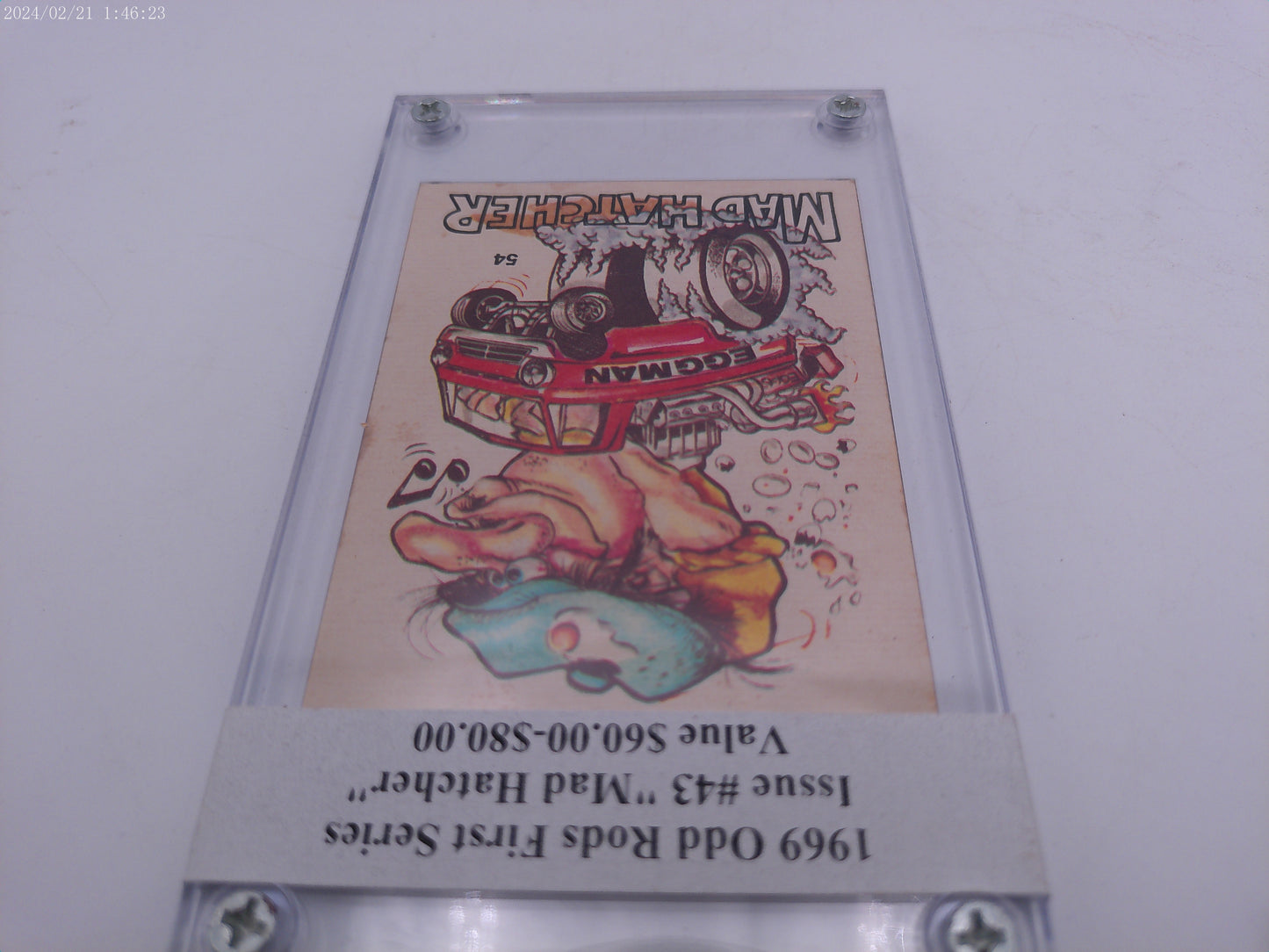 Odd Rods #43 Bad Hater Authenticated 1969 Trading Card