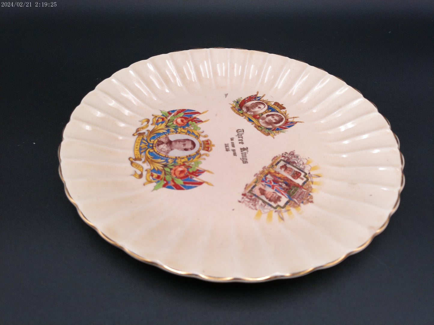 Sovereign Potters Canada coronation commemorative plate Three Kings 1936