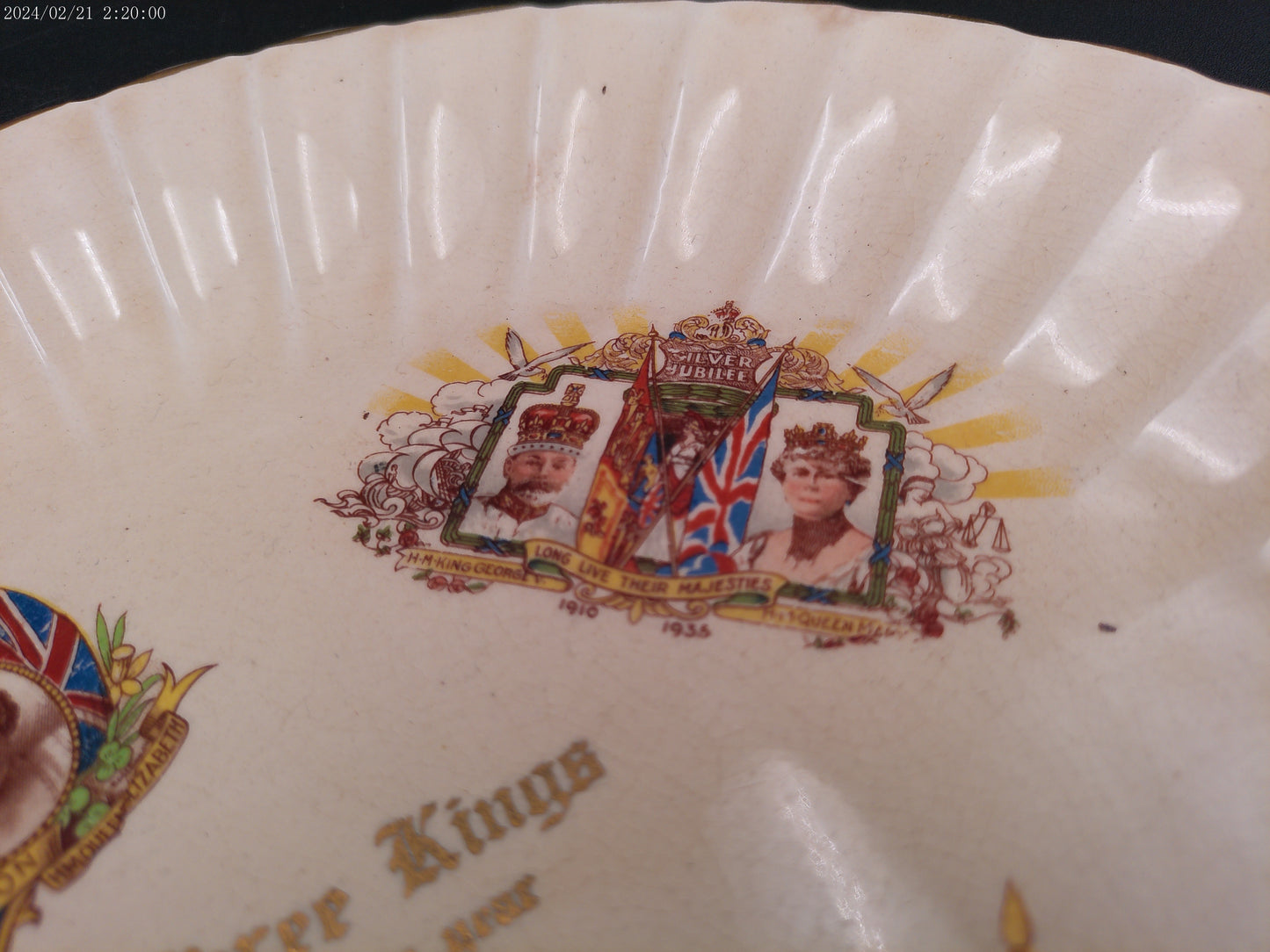 Sovereign Potters Canada coronation commemorative plate Three Kings 1936