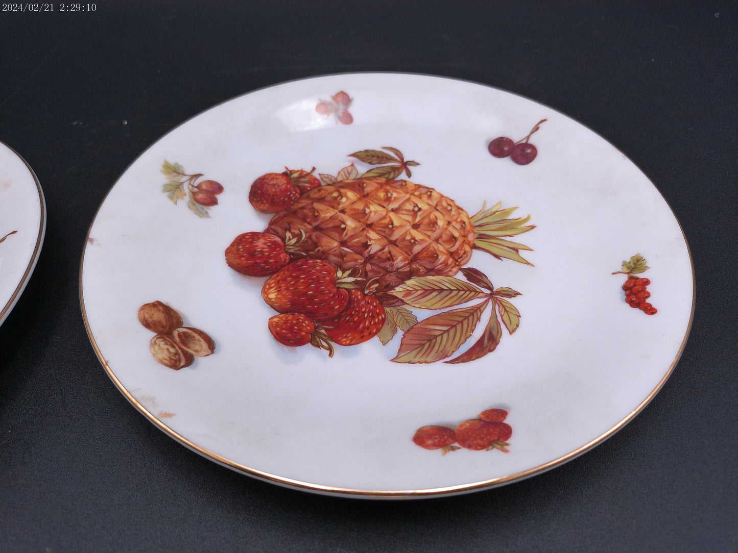 Mitterteich German Fruit Plates Lot of 2 Vintage