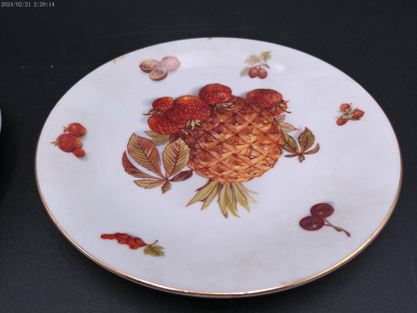 Mitterteich German Fruit Plates Lot of 2 Vintage