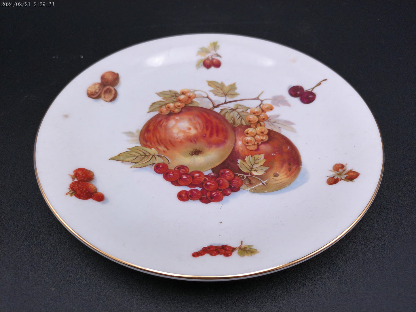 Mitterteich German Fruit Plates Lot of 2 Vintage