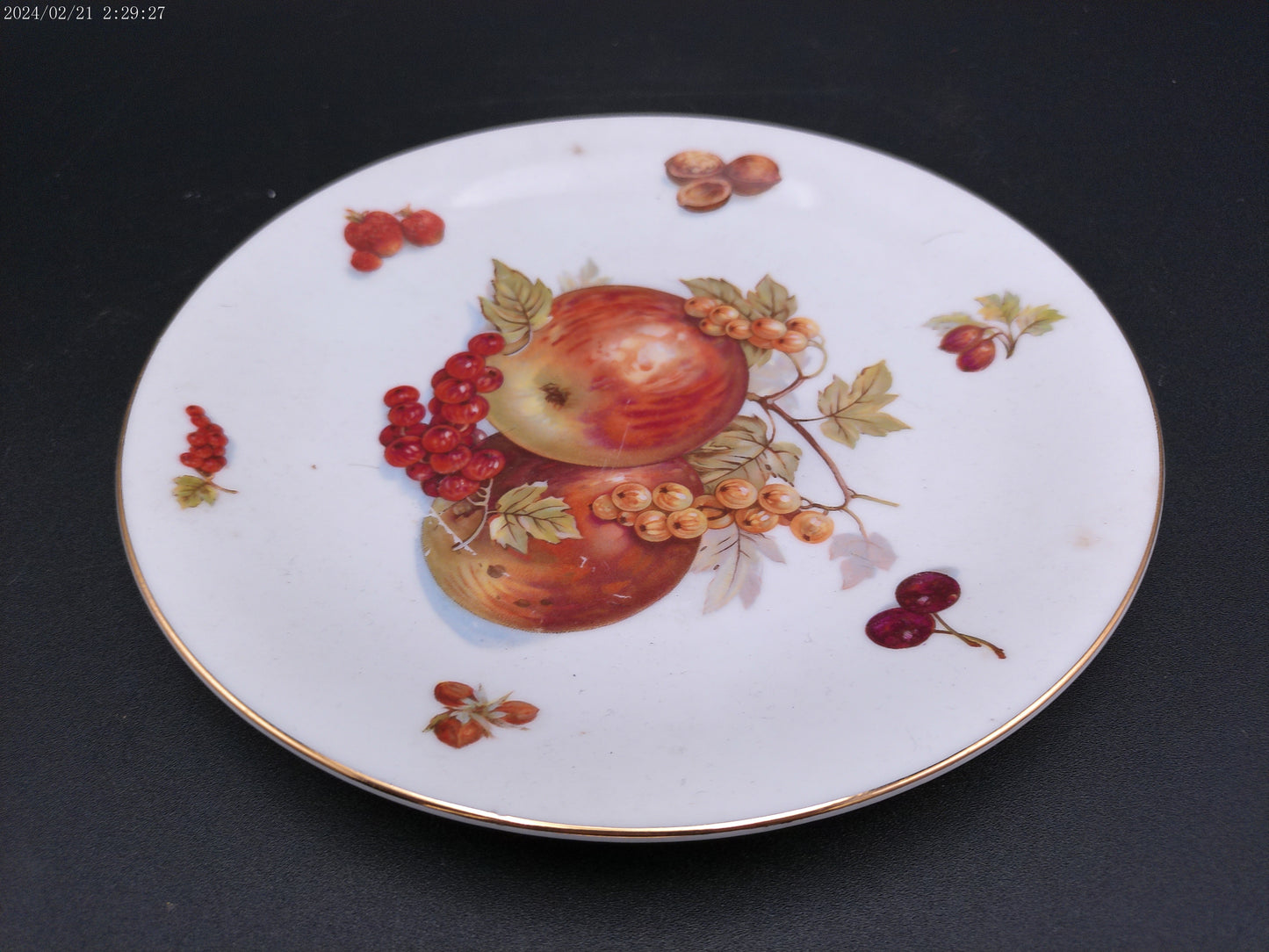 Mitterteich German Fruit Plates Lot of 2 Vintage