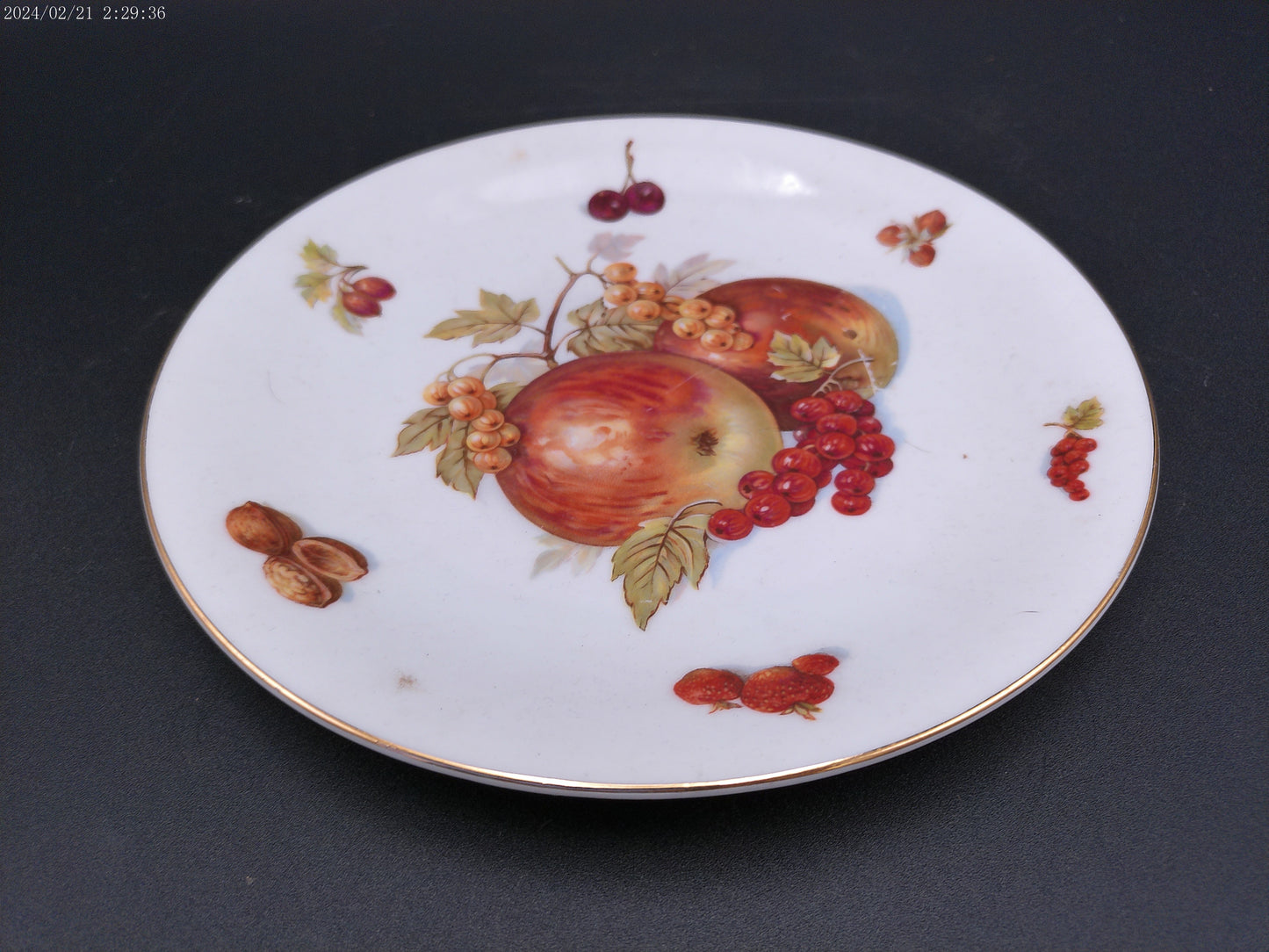 Mitterteich German Fruit Plates Lot of 2 Vintage