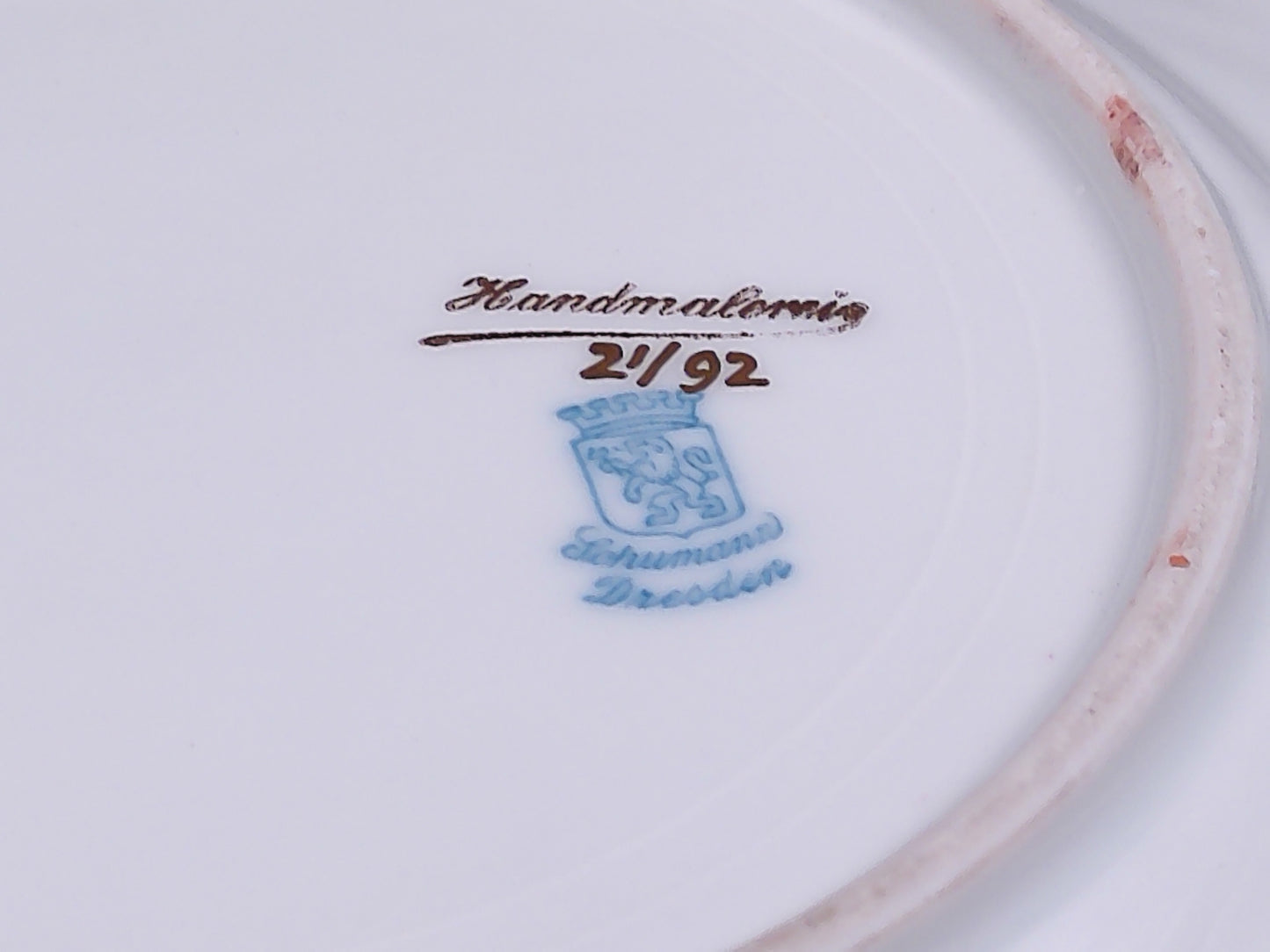 Schumann Dresden Gold Plated Rim Plates and one Mitton China Tiffanyn Co.