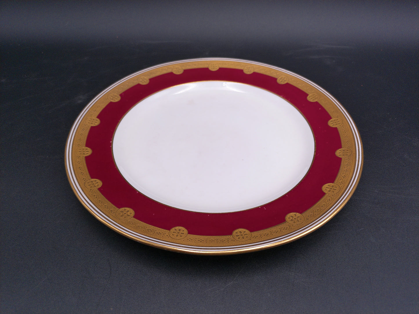 Schumann Dresden Gold Plated Rim Plates and one Mitton China Tiffanyn Co.