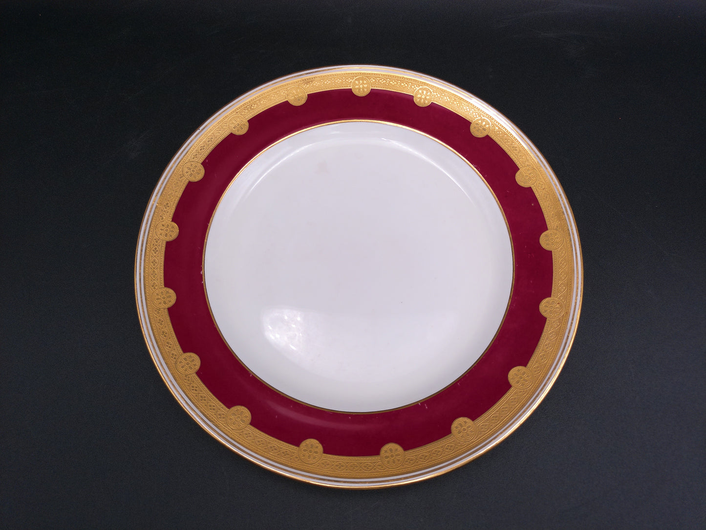 Schumann Dresden Gold Plated Rim Plates and one Mitton China Tiffanyn Co.