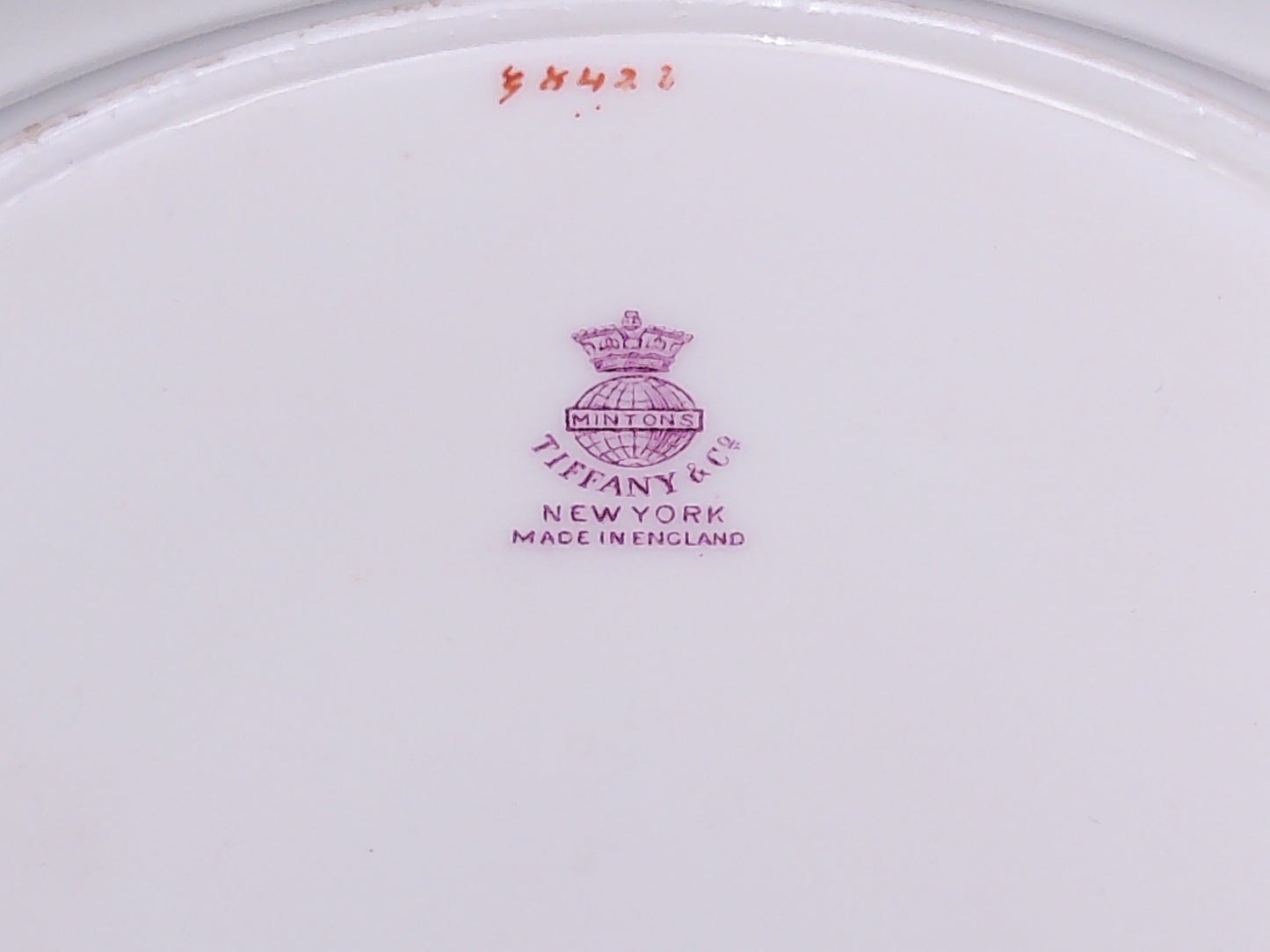 Schumann Dresden Gold Plated Rim Plates and one Mitton China Tiffanyn Co.