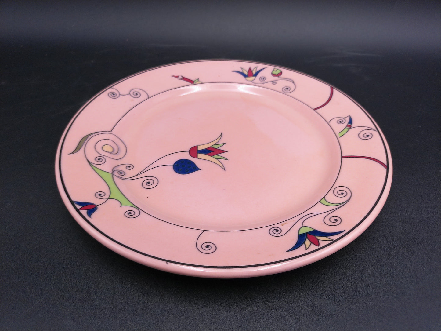 Plate Dish Buffalo China Rouge Ware Pink Color