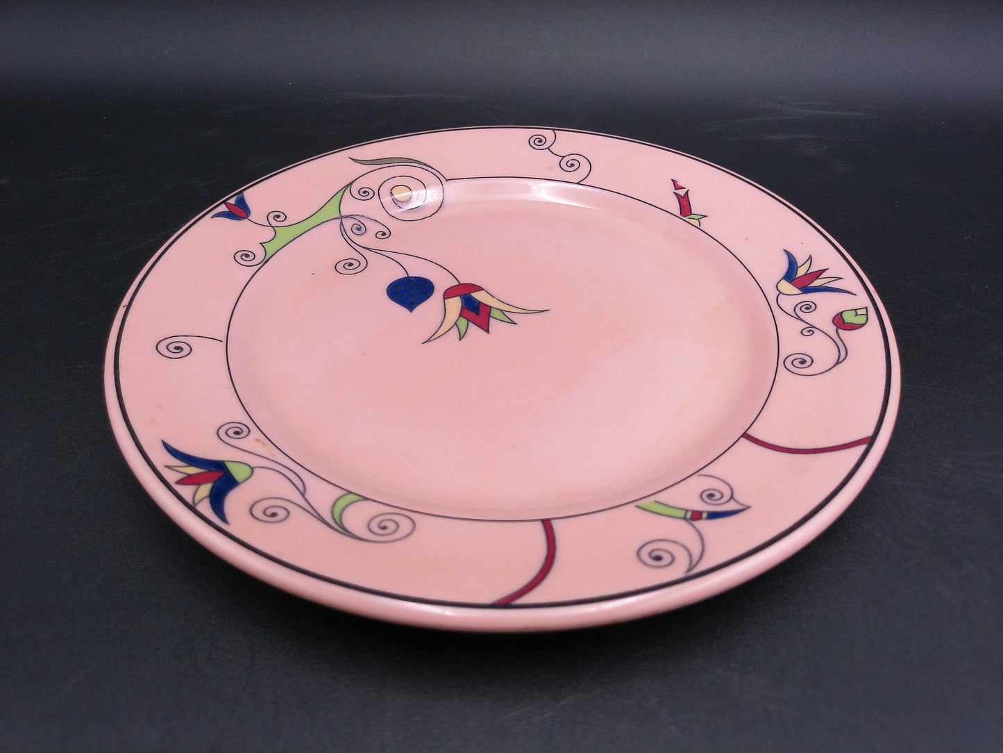 Plate Dish Buffalo China Rouge Ware Pink Color