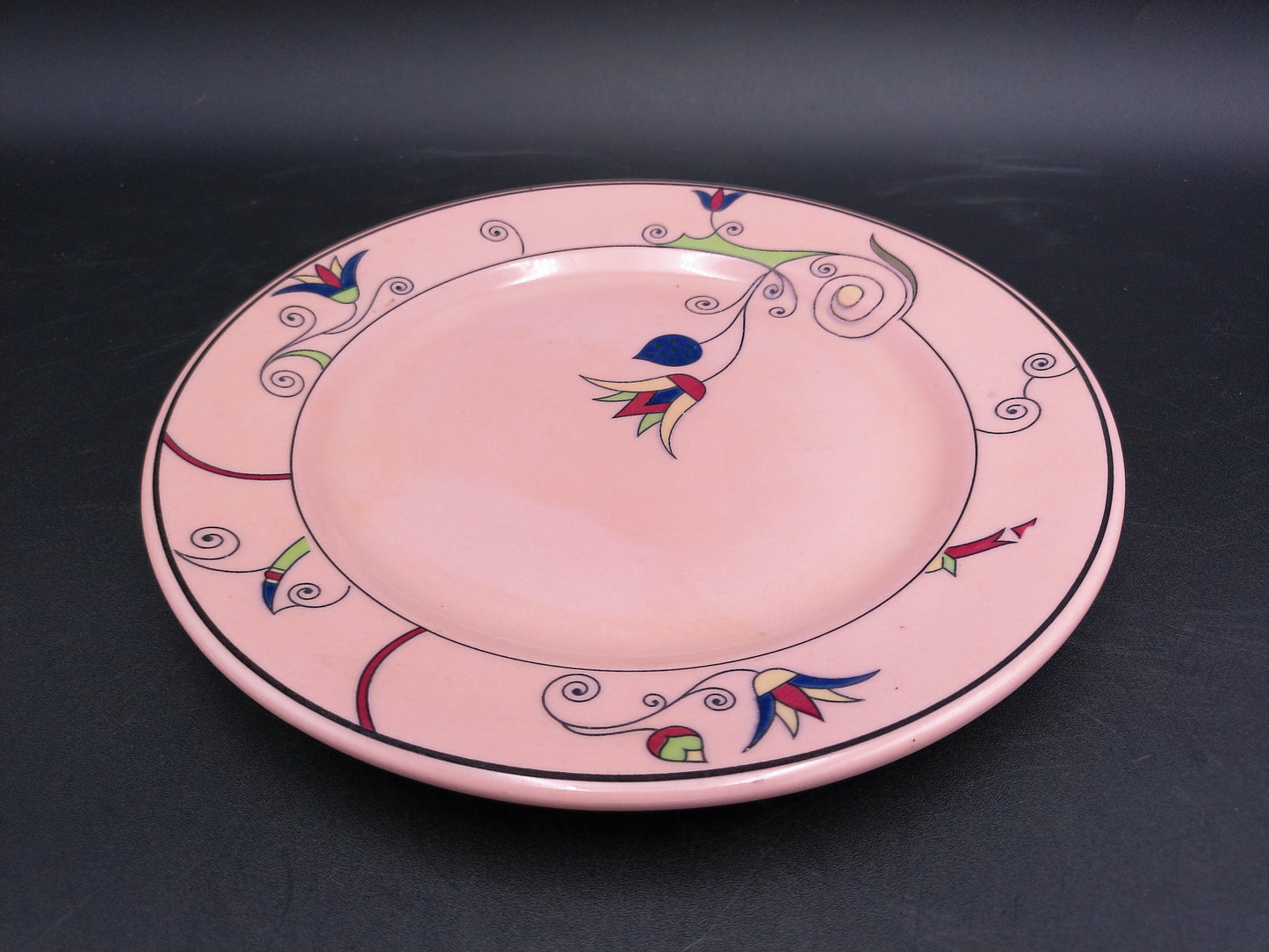 Plate Dish Buffalo China Rouge Ware Pink Color