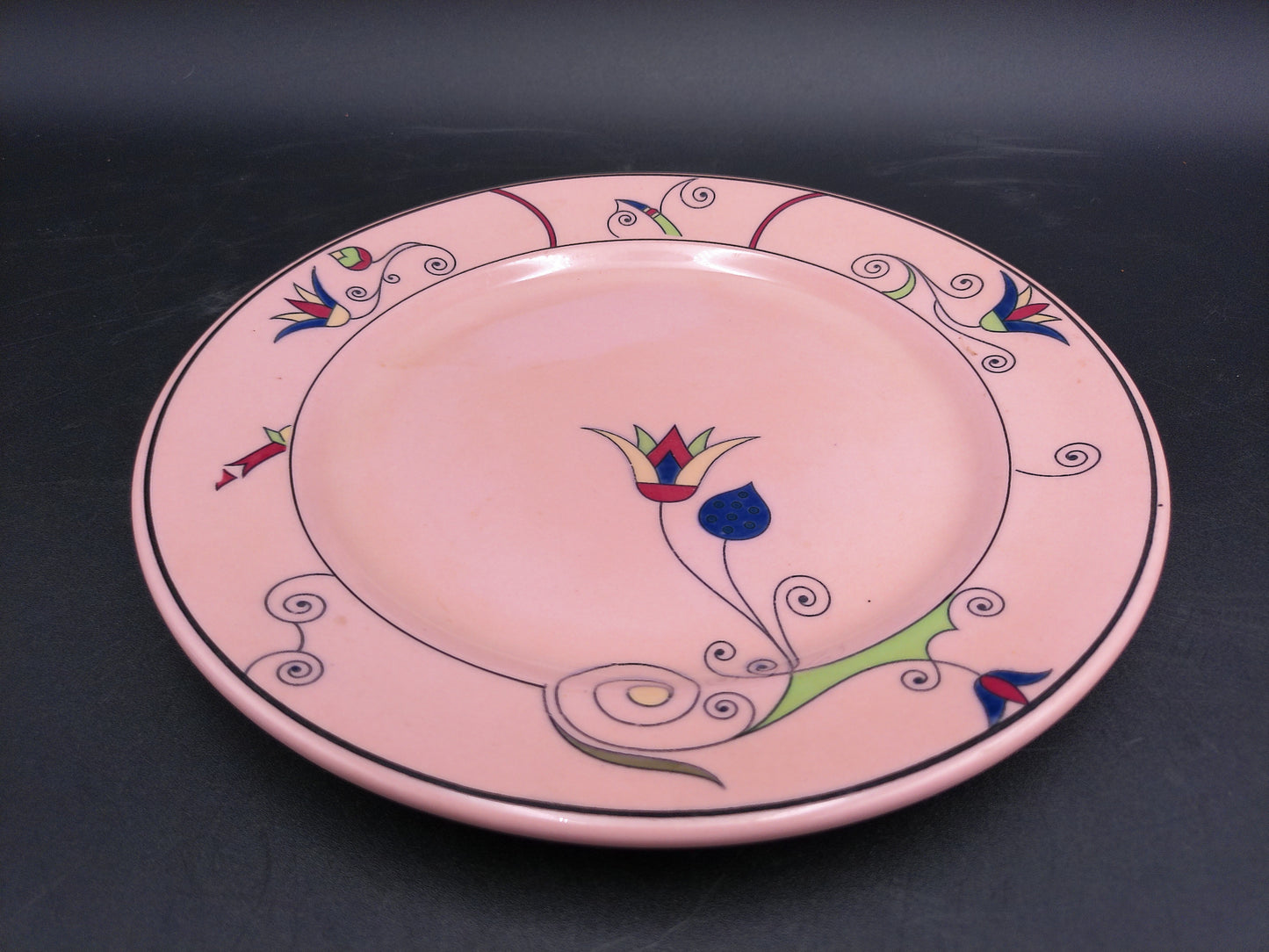 Plate Dish Buffalo China Rouge Ware Pink Color
