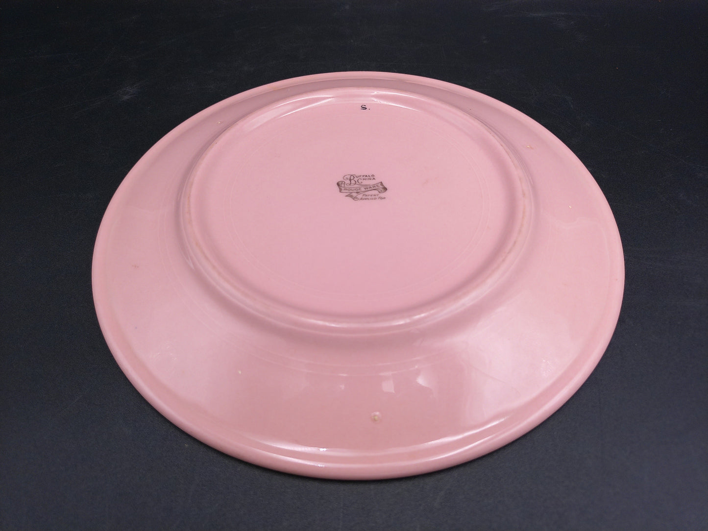 Plate Dish Buffalo China Rouge Ware Pink Color