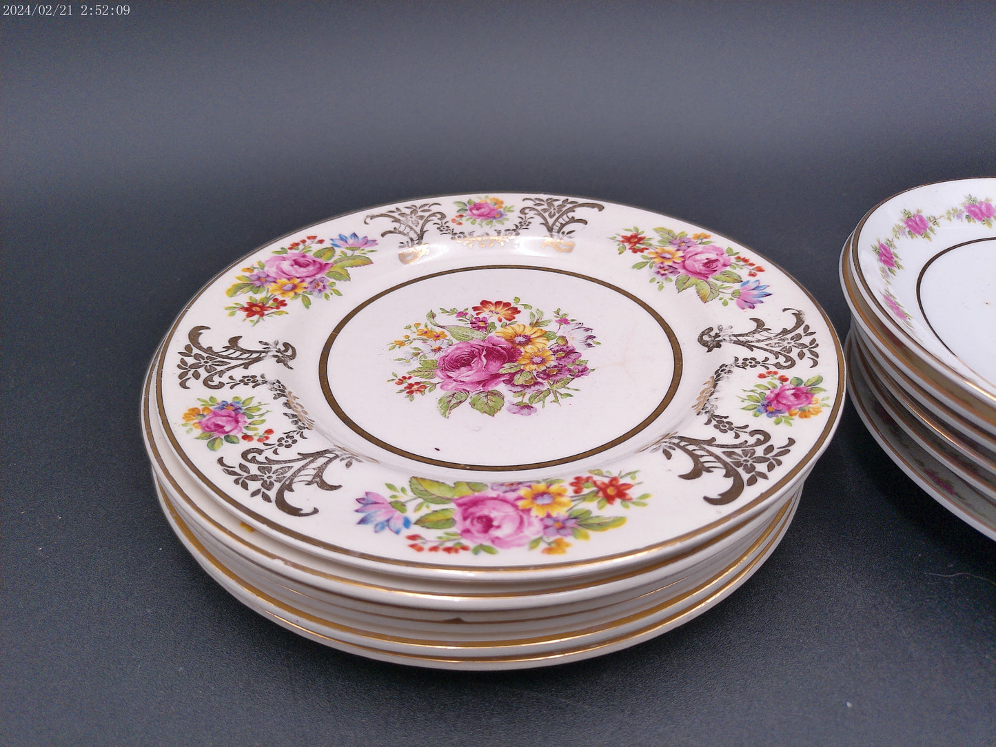 Bread & Butter Plate Marlborough by Johnson Brothers qty 6 and 6 other plates