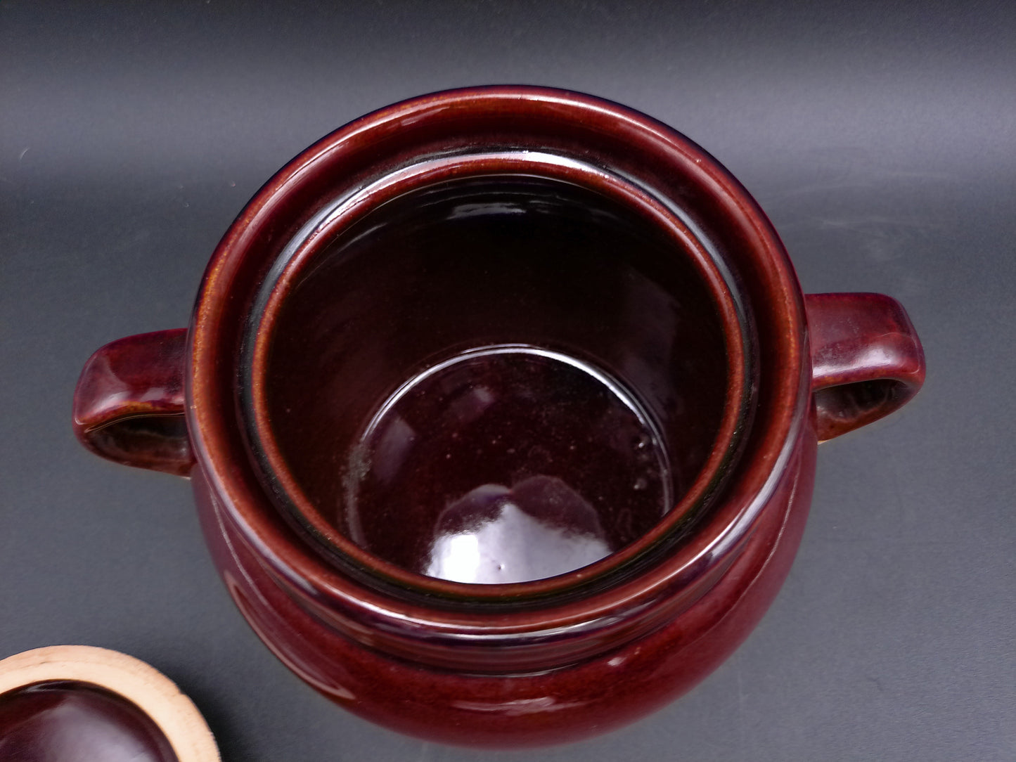 Boston Baked Beans Crock Jar - Stoneware Vintage