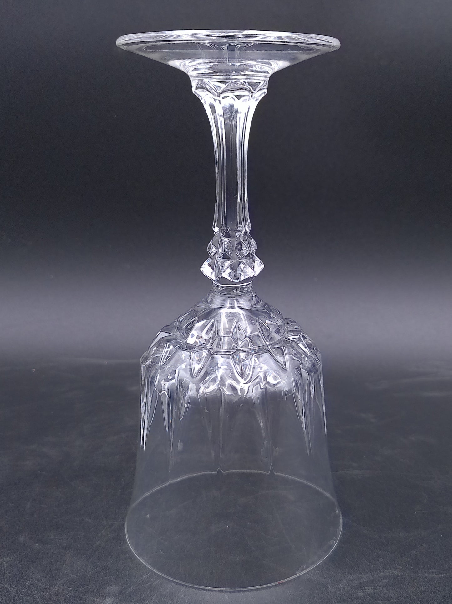 Water Goblet Wine Glass Crystal St. Germain Durand Vintage - Set of 2