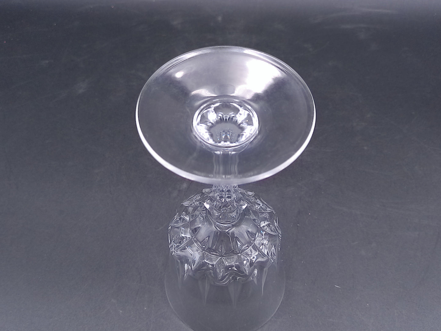 Water Goblet Wine Glass Crystal St. Germain Durand Vintage - Set of 2