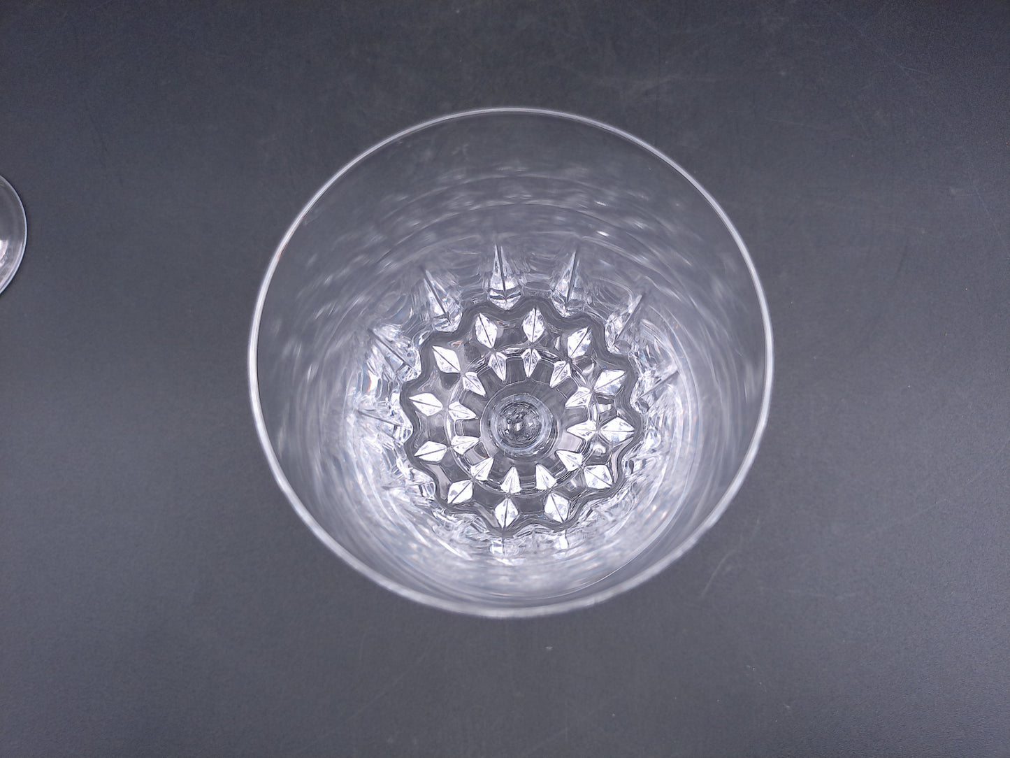 Water Goblet Wine Glass Crystal St. Germain Durand Vintage - Set of 2