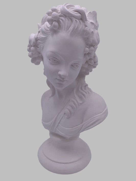 Ornaments Girl Art Sculpture Greek Figure Head Portrait Figurine Resin Vintage