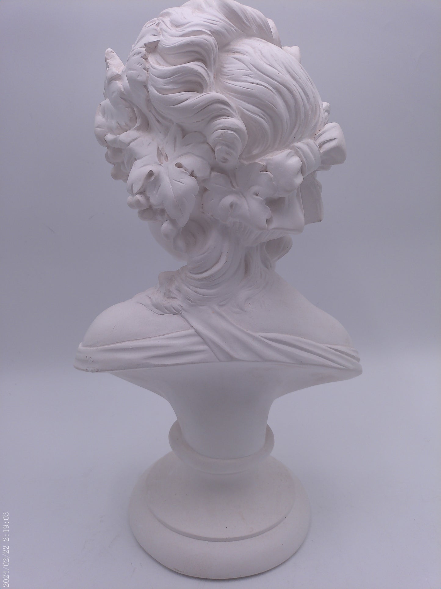 Ornaments Girl Art Sculpture Greek Figure Head Portrait Figurine Resin Vintage