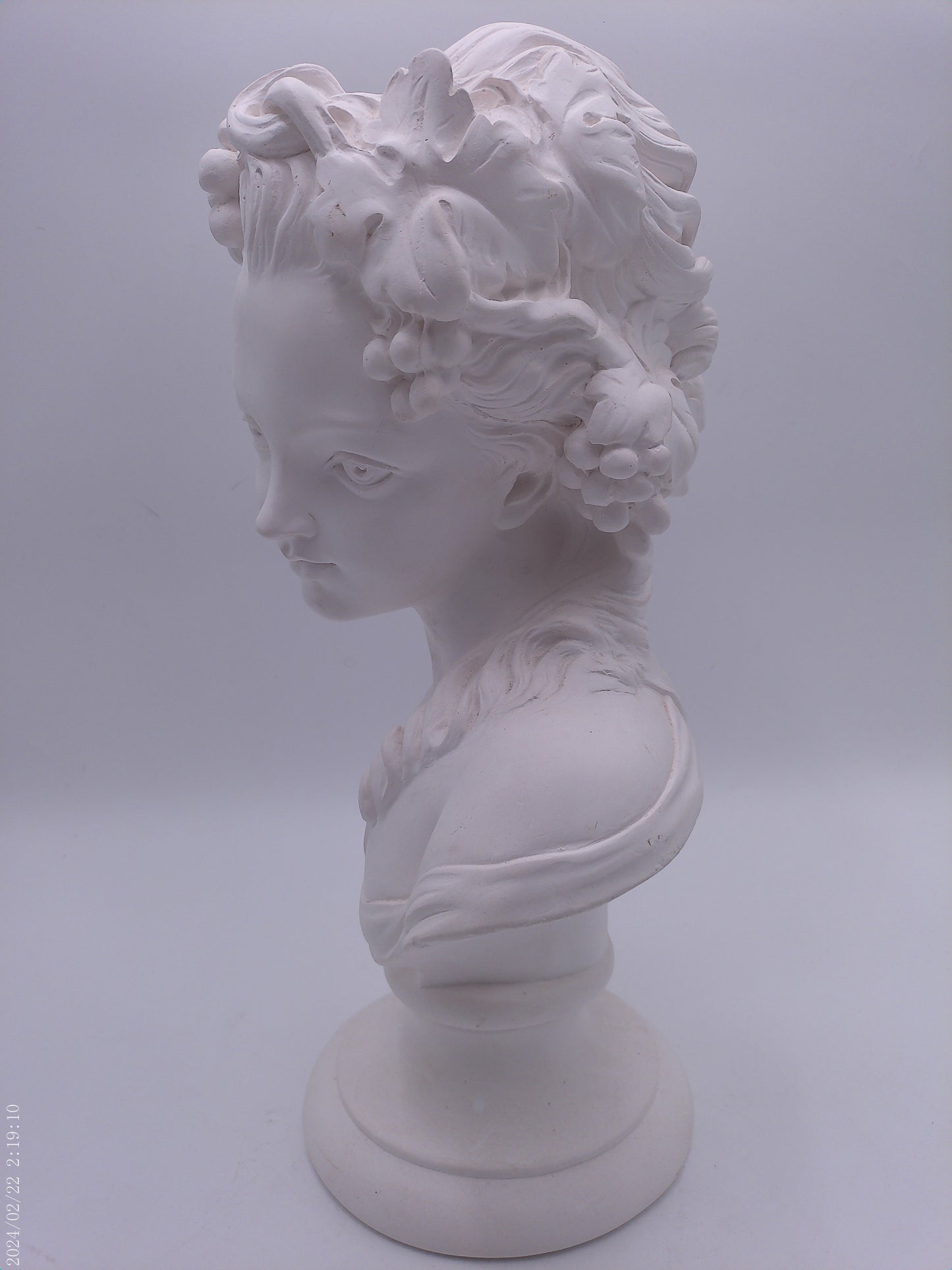 Ornaments Girl Art Sculpture Greek Figure Head Portrait Figurine Resin Vintage