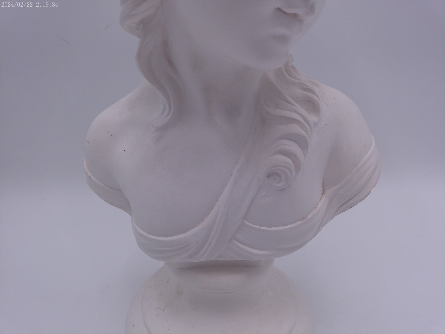 Ornaments Girl Art Sculpture Greek Figure Head Portrait Figurine Resin Vintage