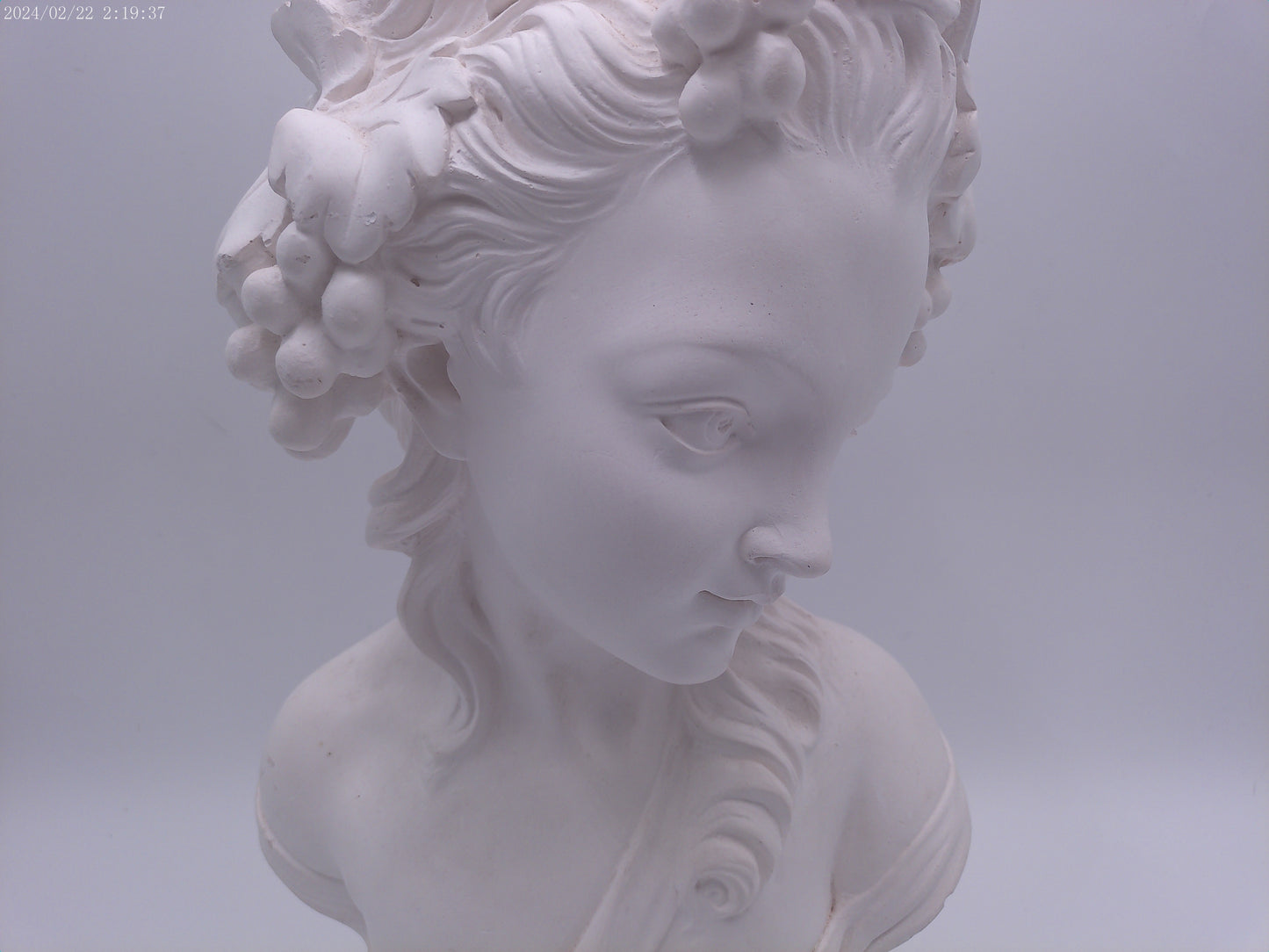 Ornaments Girl Art Sculpture Greek Figure Head Portrait Figurine Resin Vintage