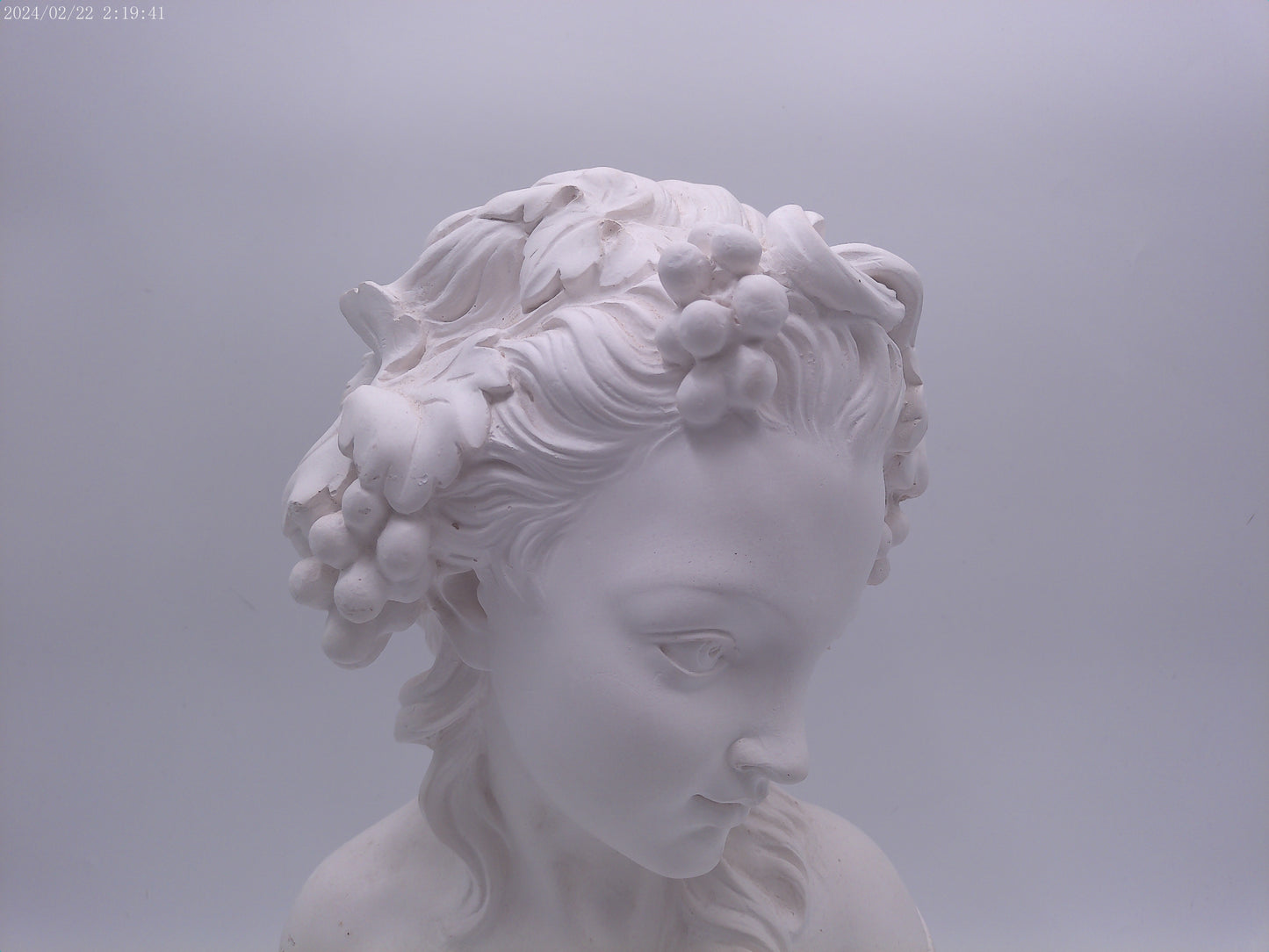 Ornaments Girl Art Sculpture Greek Figure Head Portrait Figurine Resin Vintage