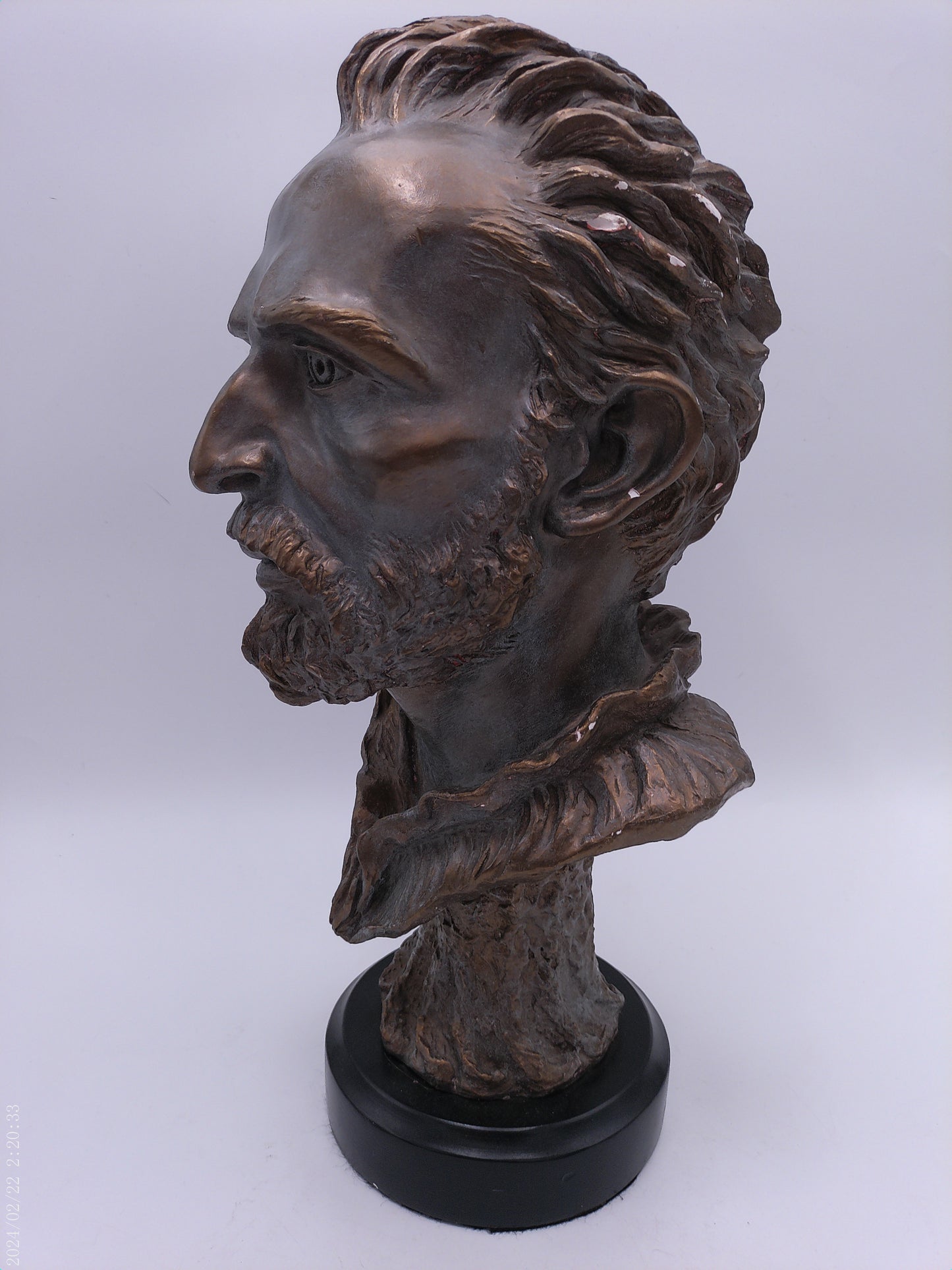 Statue sculpture Head Bust of Haile Selassie Emperor Of Abyssinia