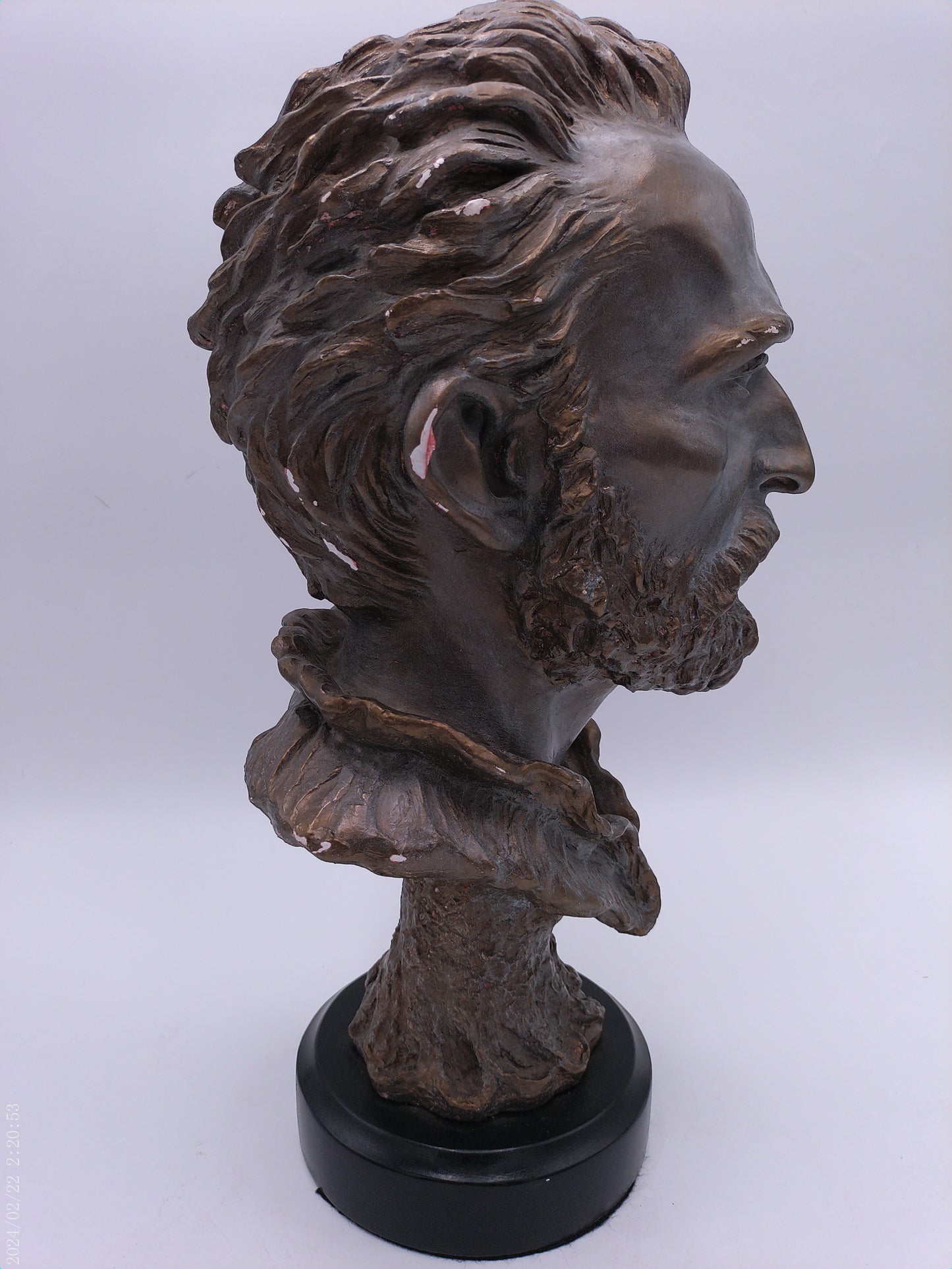 Statue sculpture Head Bust of Haile Selassie Emperor Of Abyssinia