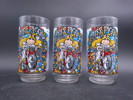 Set of 3 Vintage 1981 Miss Piggy The Great Muppet Caper Collectors McDonald’s