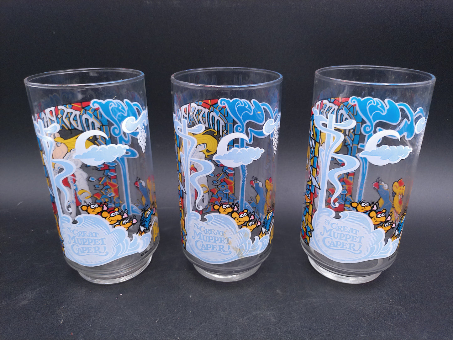 Set of 3 Vintage 1981 Miss Piggy The Great Muppet Caper Collectors McDonald’s